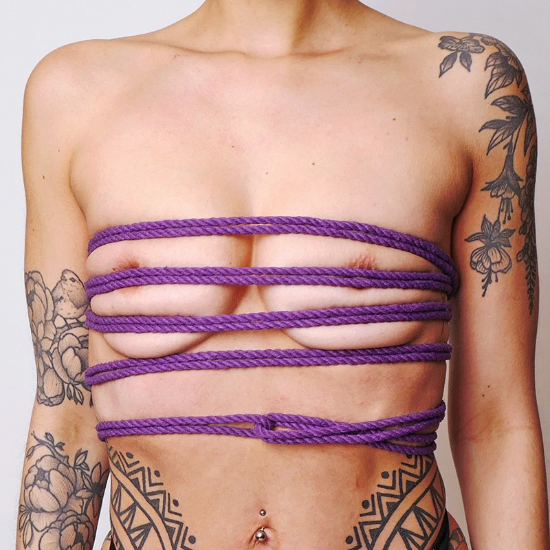 Corde en chanvre Premium Violette  - The Sinners - BDSM Corde en chanvre Premium Violette  - The Sinners - BDSM