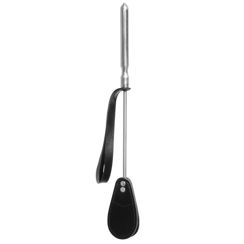 Cravache Métal Courte méche Large Noir  - The Sinners - BDSM Cravache Métal Courte méche Large Noir  - The Sinners - BDSM
