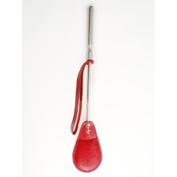Cravache Métal Courte méche Large Rouge  - The Sinners - BDSM