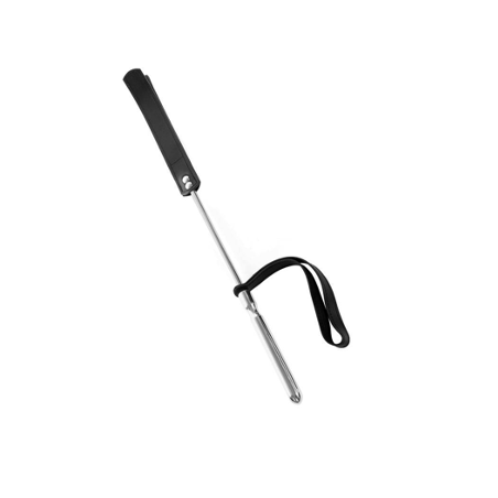 Cravache Métal Courte méche Longue Noir  - The Sinners - BDSM Cravache Métal Courte méche Longue Noir  - The Sinners - BDSM