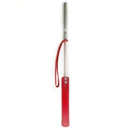 Cravache Métal Courte méche Longue Rouge  - The Sinners - BDSM