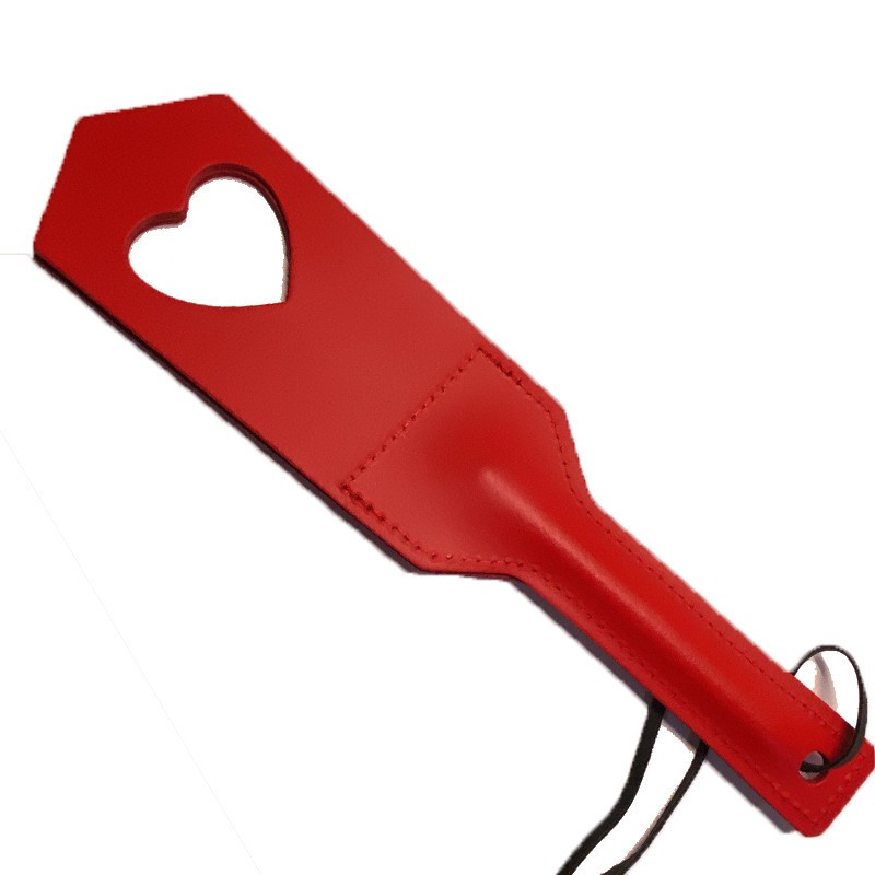 Paddle en Cuir C?ur Rouge - The Sinners - BDSM Paddle en Cuir C?ur Rouge - The Sinners - BDSM
