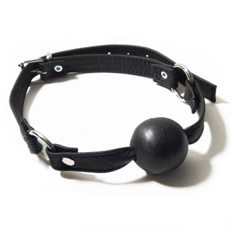 Baillon boule Noir boule noire  - The Sinners - BDSM Baillon boule Noir boule noire  - The Sinners - BDSM