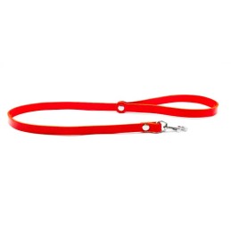 Laisse longue cuir Rouge  - The Sinners - BDSM