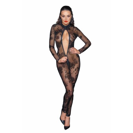 Combinaison longue en Taille uniquelle avec fermeTaille uniquere éclair é 3 voies L - Noir Handmade - Lingerie Femme
