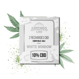 Recharge White Window - Pack de 2 cartouches e-liquide CBD