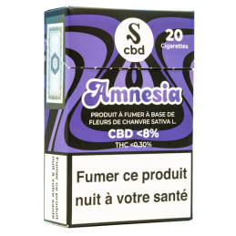 Paquet 20 cigarettes CBD Amnesia - Fleurs de chanvre Sativa L