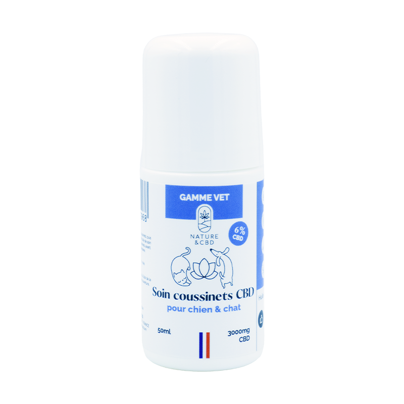 Soin Coussinets CBD 6% pour Chien & Chat - Hydratation et Protection Soin Coussinets CBD 6% pour Chien & Chat - Hydratation et Protection