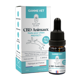 Huile CBD Animaux Protect+ 10% pour chiens - Douleurs et mobilité