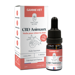 Huile CBD Animaux 5% - Bien-être pour chiens et chats