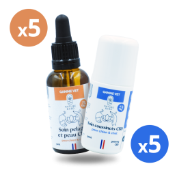 Pack soin pour animaux - Huile peau et coussinets au CBD