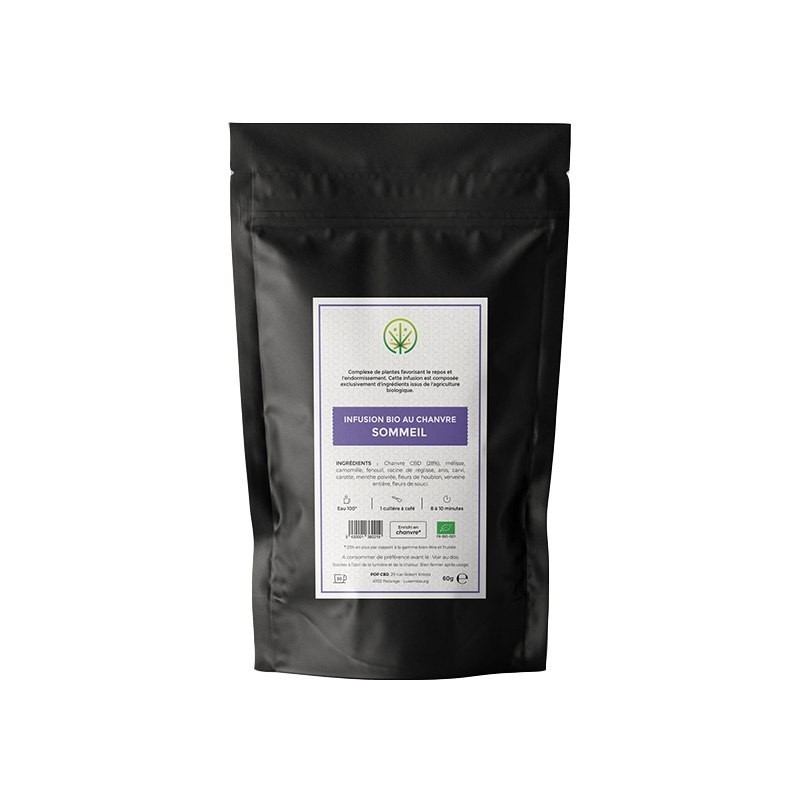 Infusion Sommeil - Bio au chanvre et plantes apaisantes Infusion Sommeil - Bio au chanvre et plantes apaisantes