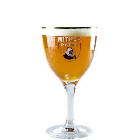 Verre à bière Witkap Pater 25 cl en calice pour dégustation de bières d'abbaye et trappistes