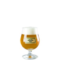 Verre à bière Hommelbier Poperings 25 cl en tulipe, idéal pour déguster la Hommelbier belge