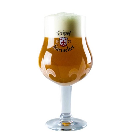 Verre à bière Tripel Karmeliet 33 cl avec logo emblématique