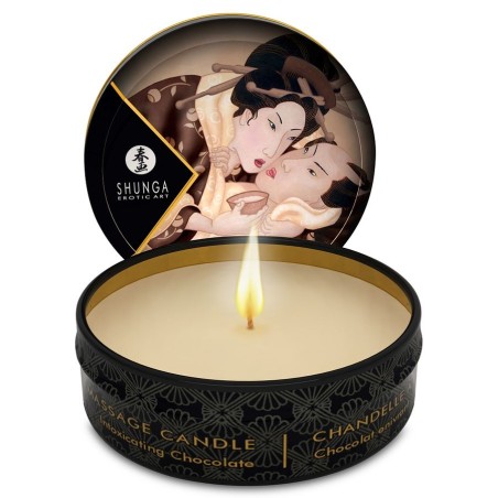 SHUNGA - BOUGIE DE MASSAGE MINI CARESS BY CANDELIGHT CHOCOLAT 30 ML SHUNGA - BOUGIE DE MASSAGE MINI CARESS BY CANDELIGHT CHOCOLAT 30 ML