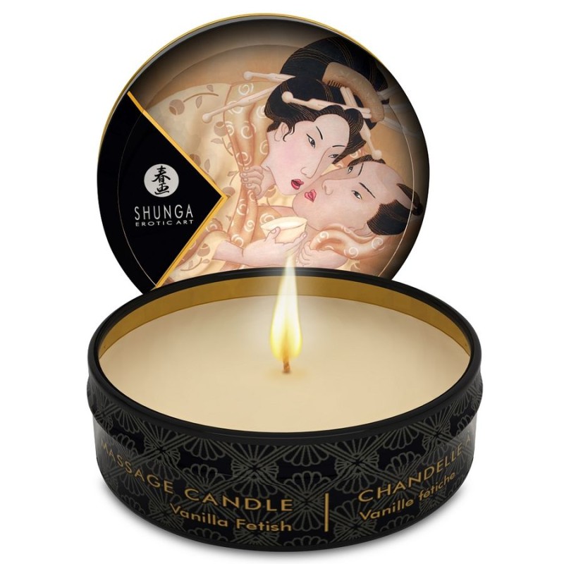 SHUNGA - BOUGIE DE MASSAGE MINI CARESS BY CANDELIGHT VANILLE 30 ML SHUNGA - BOUGIE DE MASSAGE MINI CARESS BY CANDELIGHT VANILLE 30 ML