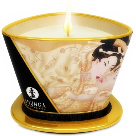 SHUNGA - BOUGIE DE MASSAGE MINI CARESS BY CANDELIGHT VANILLE 170 ML SHUNGA - BOUGIE DE MASSAGE MINI CARESS BY CANDELIGHT VANILLE 170 ML