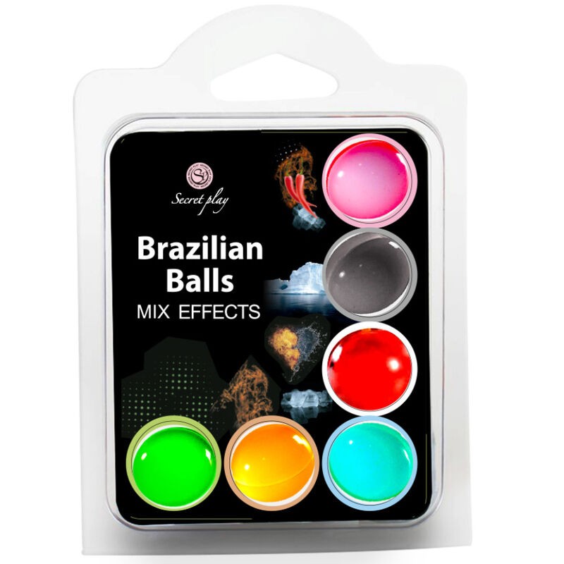 SECRET PLAY SET 6 BALLES BRÉSILIENNES EFFET MIX SECRET PLAY SET 6 BALLES BRÉSILIENNES EFFET MIX