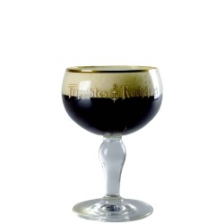 verre à bière Rochefort 33 cl calice avec bordure dorée pour bières trappistes