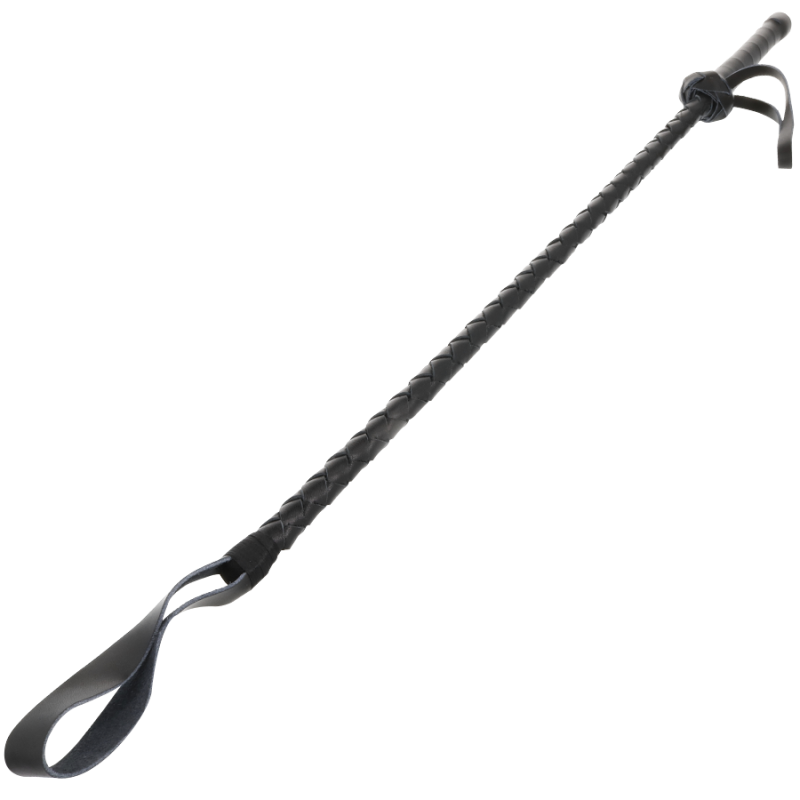 DARKNESS - FOUET BDSM FÉTICHISTE EN CUIR 60CM DARKNESS - FOUET BDSM FÉTICHISTE EN CUIR 60CM