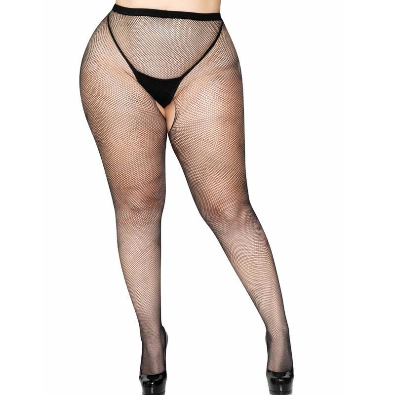 LEG AVENUE - PANTALON EN MESH AVEC OUVERTURE  LENTREJAMBE PLUS LEG AVENUE - PANTALON EN MESH AVEC OUVERTURE  LENTREJAMBE PLUS