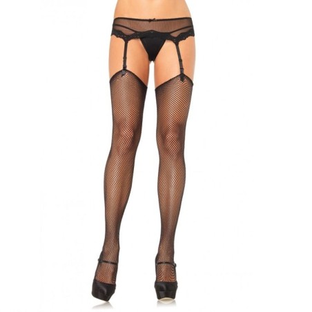 LEG AVENUE - BAS NET SANS SILICONE AUTO-ADHÉSIF SUPÉRIEUR LEG AVENUE - BAS NET SANS SILICONE AUTO-ADHÉSIF SUPÉRIEUR