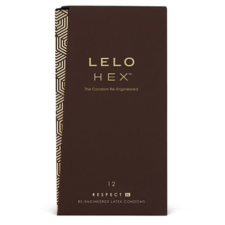 LELO - PRÉSERVATIFS HEX RESPECT XL PAQUET DE 12 LELO - PRÉSERVATIFS HEX RESPECT XL PAQUET DE 12