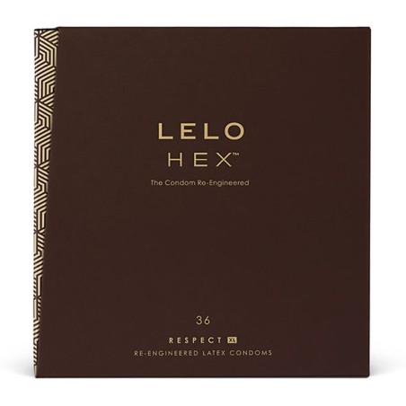 LELO - PRÉSERVATIFS HEX RESPECT XL 36 PACK LELO - PRÉSERVATIFS HEX RESPECT XL 36 PACK